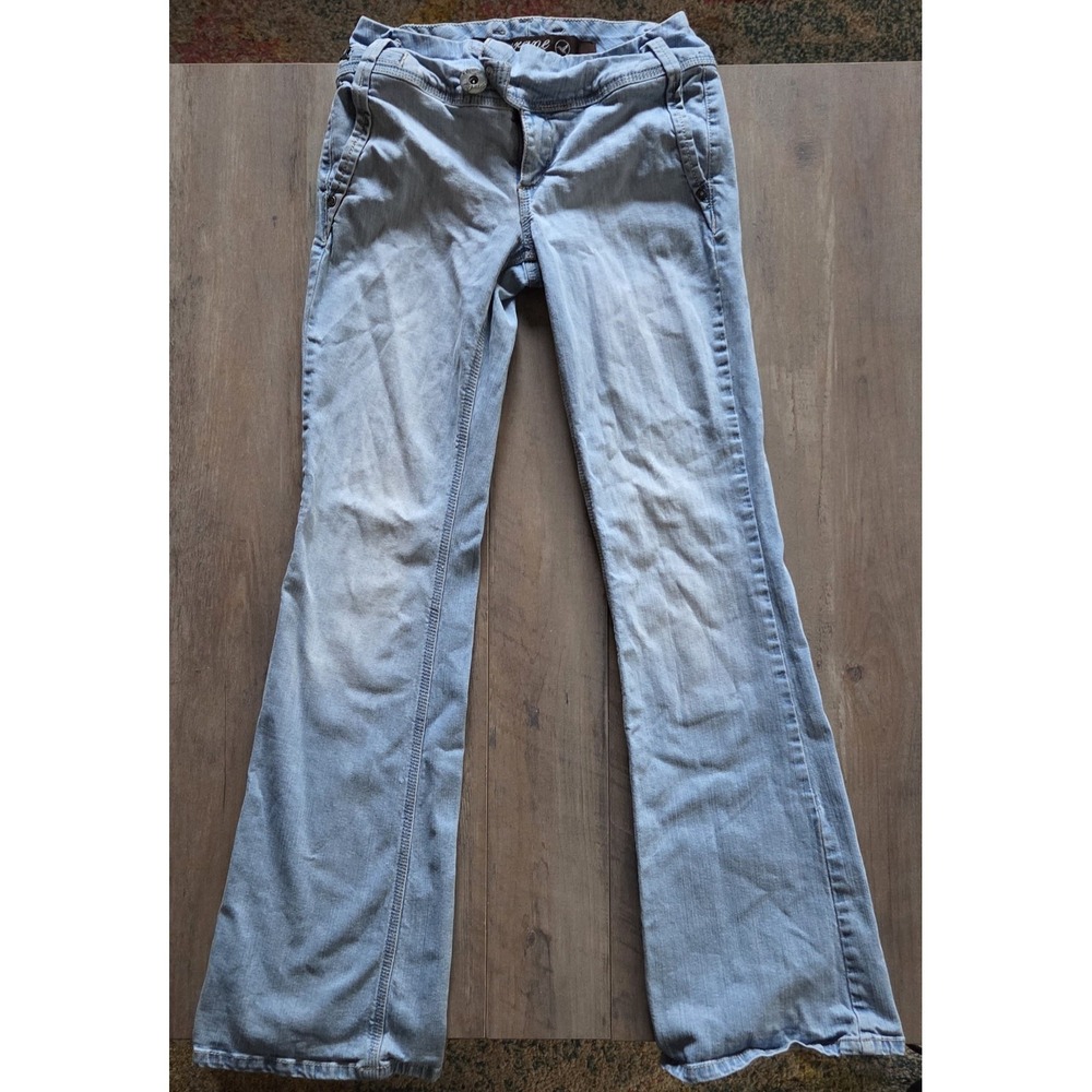 Grane Light Wash Flare Denim Blue Jeans Junior Girls Size 3